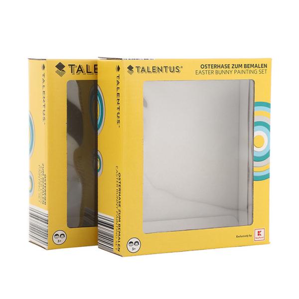 Custom Kraft Packaging Paper Box With Clear Window For Grocery Packaging And Storage