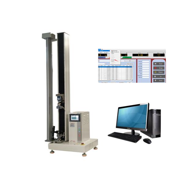 Probador extensible automatizado sola columna con el extensómetro grande de la deformación