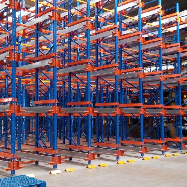 Powder Coated Steel Construction Drive In Racking For Heavy Duty Warehouse Storage