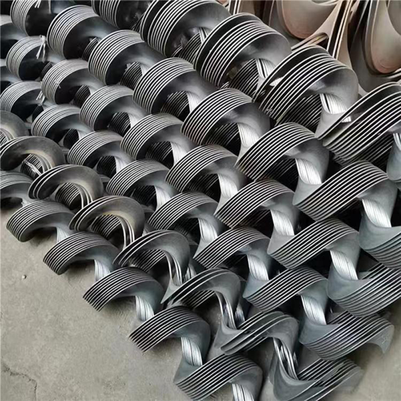Custom Spiral Blades Carbon Steel/Stainless Steel Construction Wear-Resistant and Corrosion-Resistant Essential for Industrial Conveying Suitable for Food/Chemical Industries Efficient Conveying Safe