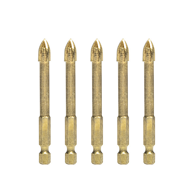буровых наконечников плитки 10mm ручка 50mm стеклянных перекрестная главная шестиугольная
