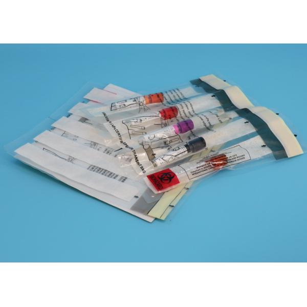 Disposable 95kPa Specimen Transport Bag , 95 kPa Pressure Bags Self Adhesive Seal Type