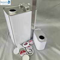 500 ml de latas vazias de lata de tinta revestidas de 1 galão de balde industrial com tampa de metal