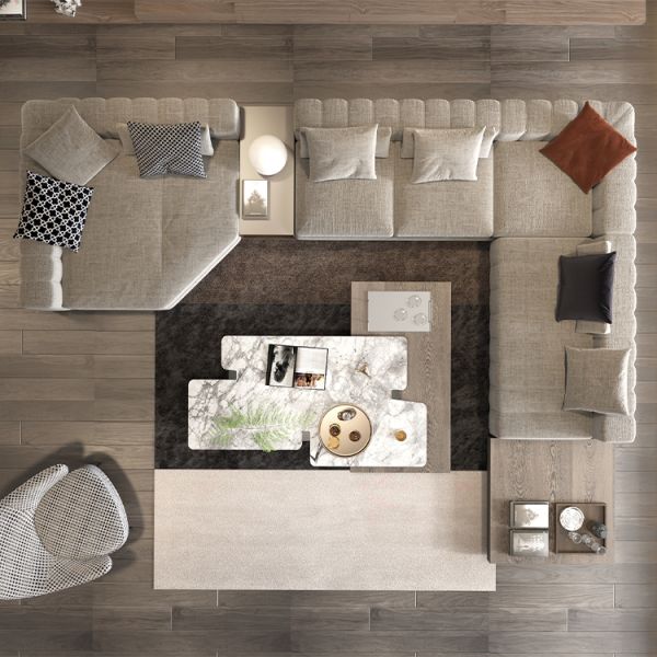 Comfortable L shape sectional modern couch luxury velvet modular home furniture designer sofa ideal for stylish interiors