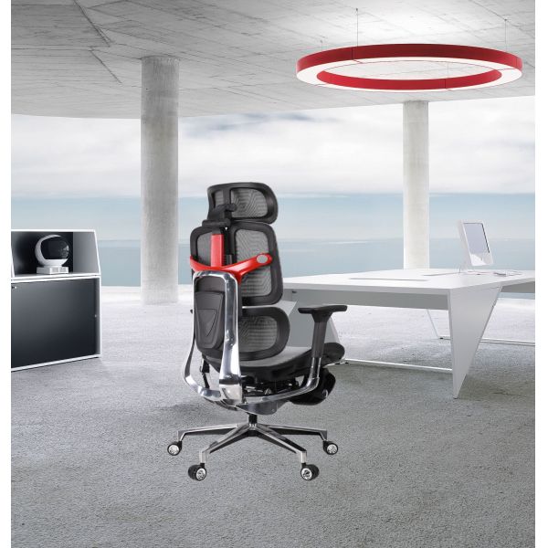 CEO Modern Mesh Footrest Office Chair Ergonomic High Back Adjustable