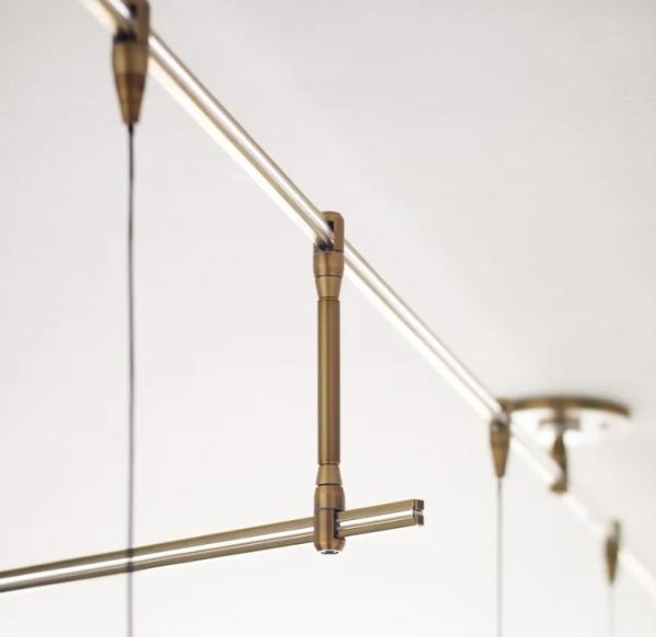 700MXY9R Aged Brass Moxy Chandelier 9 Light Dimmable Compatible With ELV Dimmers