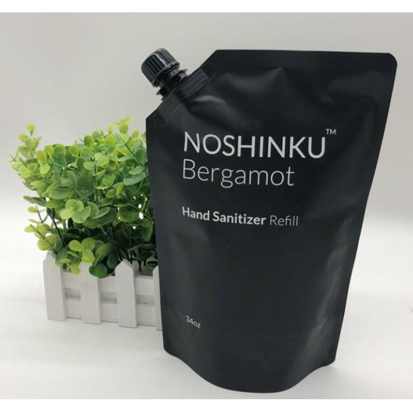 1000ml Color Printing Beverage Self Suction Nozzle Packaging Bag With Spout