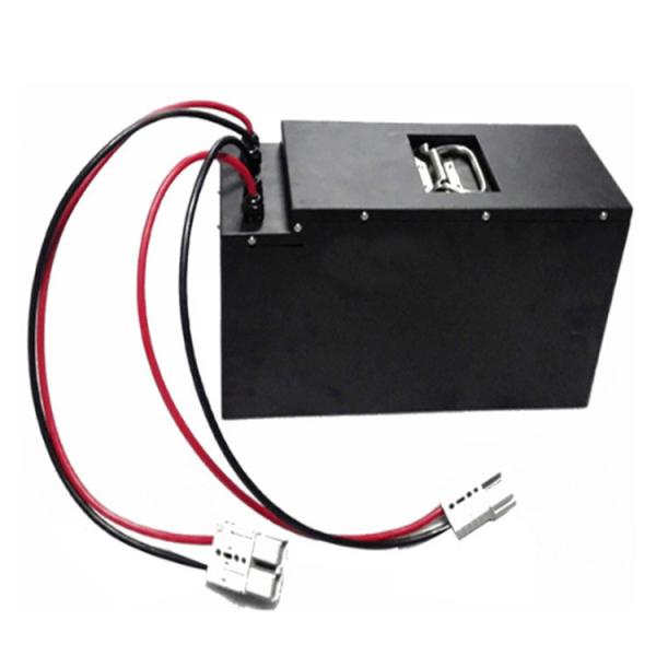 60Ah 48V Lithium Iron Phosphate Battery,LiFePO4 Rechargeable Battery Pack with Anderson Connector & BMS System for Electric Pallet Jack, UN38.3 Certified, Made in China