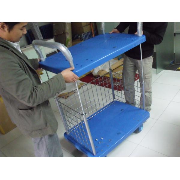 Вагонетка платформы обязанности 2 слоев светлой Мовинг вытягиванная рукой с 4 колесами