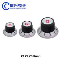 Puente de potencia de 6 mm C1/C2/C3 Botones de guitarra de bakelita