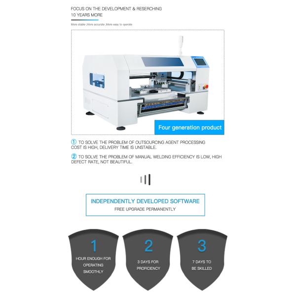 4 головки 30 кормителей CHMT530P4 Чип монтер с Yamaha Feeder SMD Pick and Place Machine