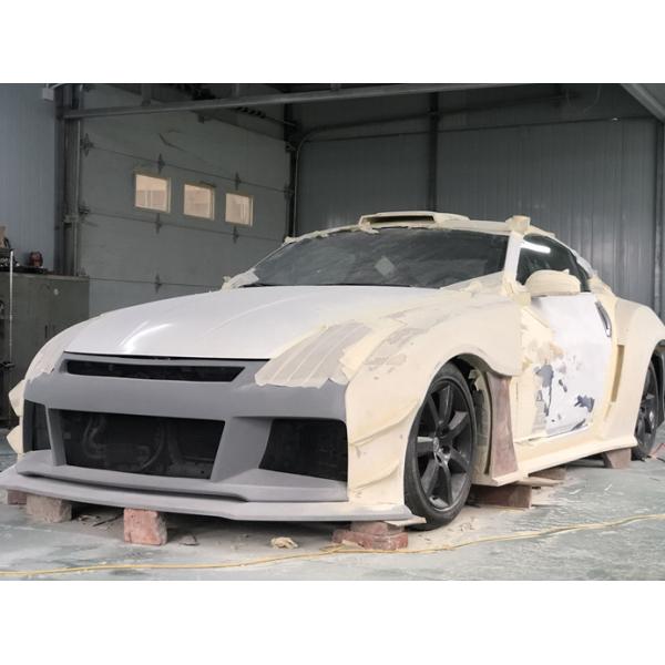 Air Knife FRP Nissan 350z Wide Body Kit Side Skirts OEM Front And Rear Bumper
