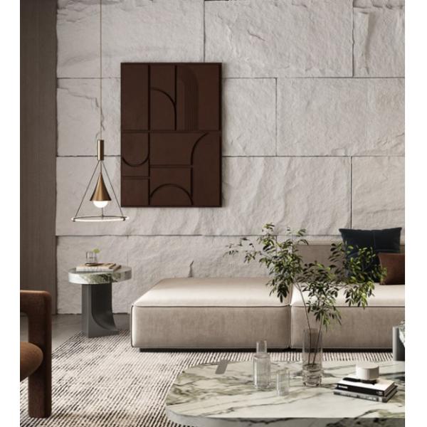 Современный стиль Легкие каменные стеновые панели ПУ фальшивые каменные фанеры для декора стены