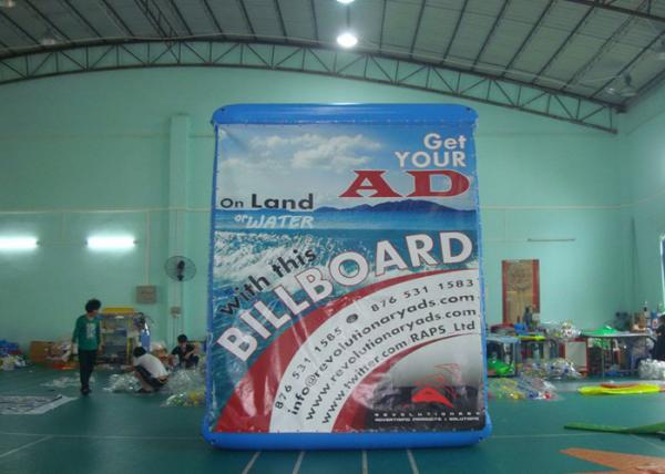 Water Billboard / outdoor Inflatable Advertising Billboard , Floating Billboard