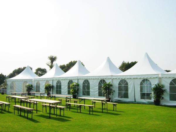 Waterproof Coated PVC Tent Tarpaulin For Camping , Outdoor Trade Show