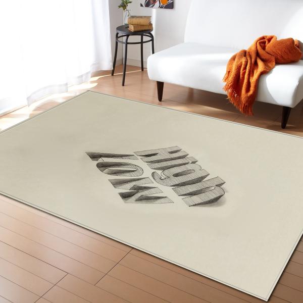 3D living room carpet, bedroom, dining room floor mat, door mat, pattern size customizable