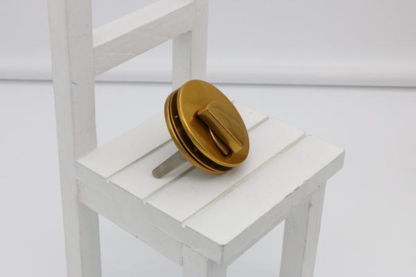 Leather bag metal fittings fashion round shape OEB gold color twist lock for handbags/purse