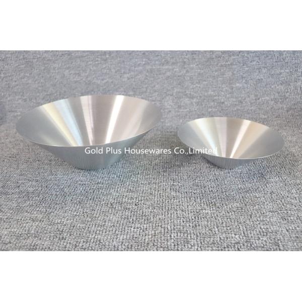 Simple Stainless Steel Round Tray Fruit Snacks Ice Cream 22cm Stain Fruit Salad Bowl