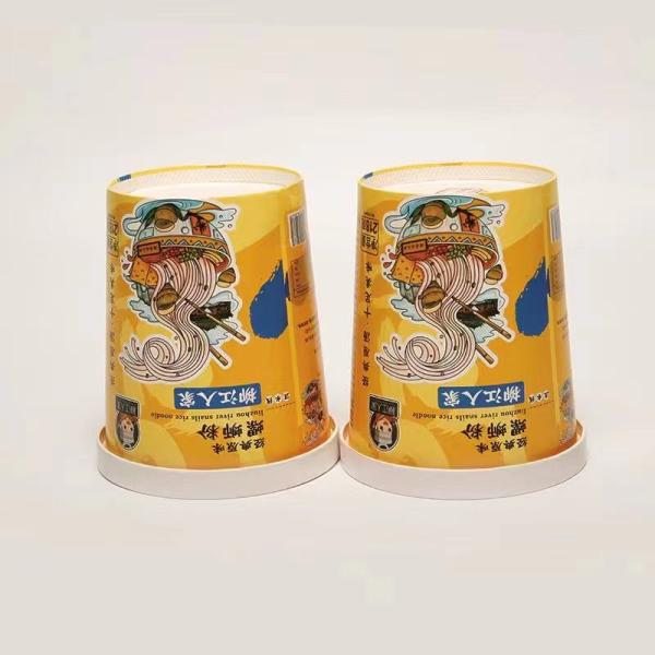 Немедленная бумажная кружка с лапшой 32 унции картофель фри каша со плоской крышкой