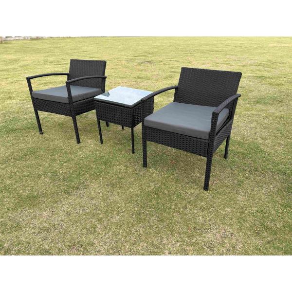 indoor garden compact rattan bistro set Combination Patio Garden Sofa Balcony Terrace Coffee Shop