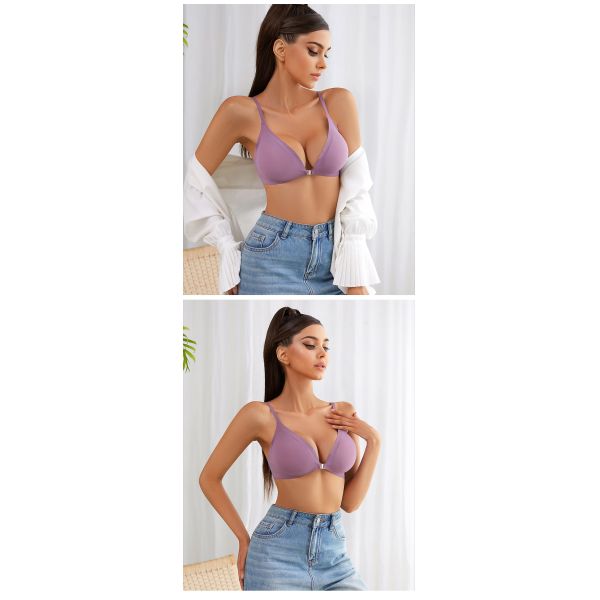 Women Sporty Seamless Bra Front Closure S-XL Wholesale High Quality Solid Bra for Women