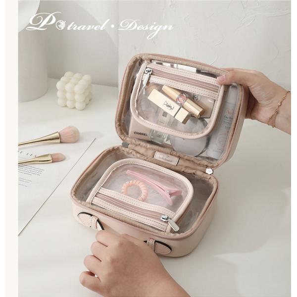 Senior Sense Double Cosmetic Large Capacity Waterproof Makeup Bag OEM/ODM Acceptable