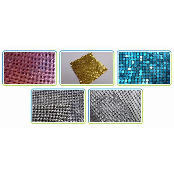 Декоративный аттестованный КЭ занавеса гостиницы ткани хлопь металла золота/рассекателя комнаты