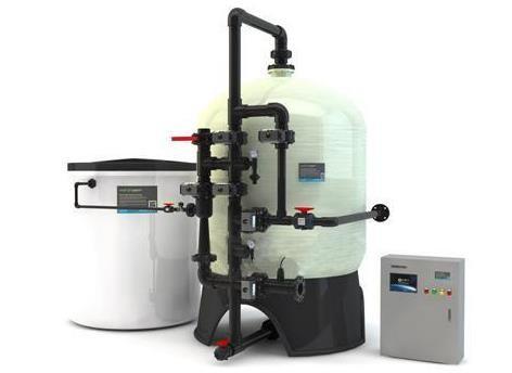 Industrial Use Water Softener System , Ion Exchange Water Softener Filter System