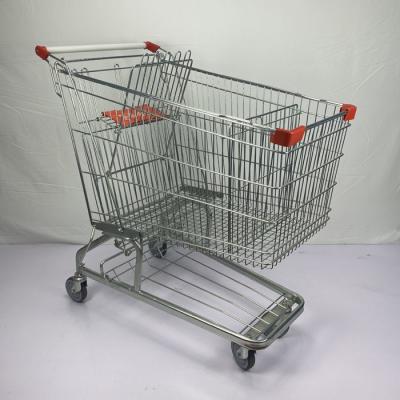 German 210L Metal Shopping Trolley Warehouse Supermarket Grocery Cart SGS Certificate