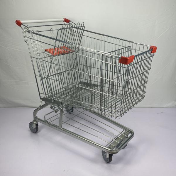Certificado alemão do GV do carro do mantimento do supermercado do armazém do trole da compra do metal 210L