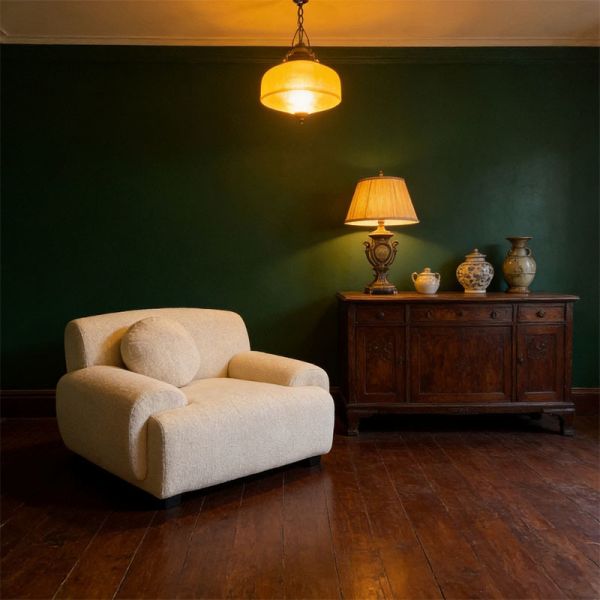 Modern Simple Light Luxury Style Villa Household Solid Wood Frame Living Room Leather Sofa Set