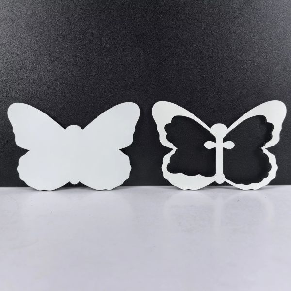 Creative Sublimation Blank Wooden Memorial Butterfly Car Visor Clip Sun Visor Clip Keepsake Gift
