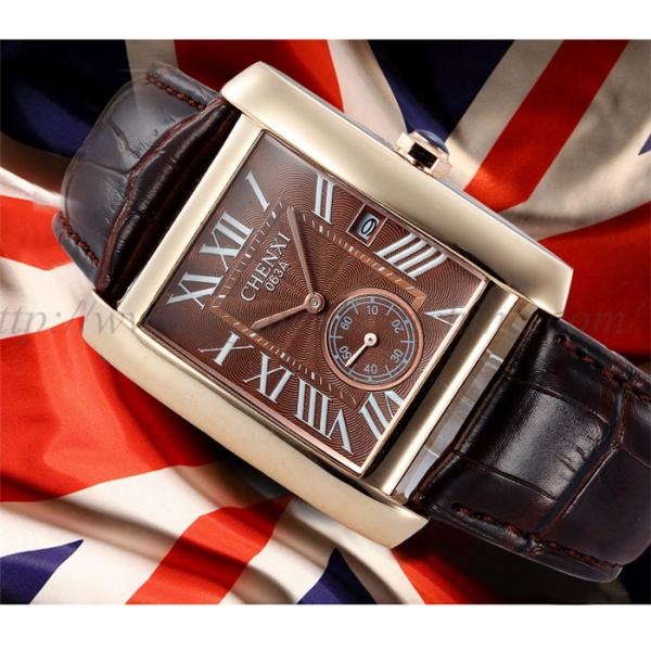 063A Fashion European Hotsale Watches Women Luxury Watch Rose Gold Square Quartz Watch New