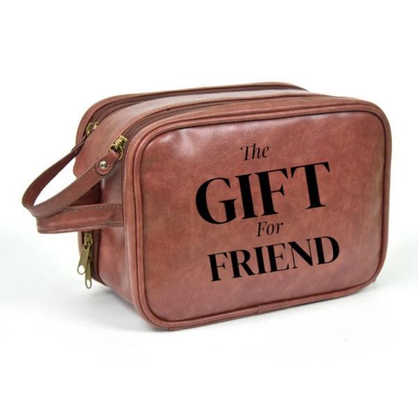 New Cowhide Pattern Toiletry Bag For Business Trip, Travel, Cosmetics And Bath Supplies Waterproof Storage Bag
