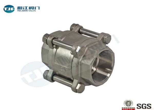 Three - Piece Non Return Stop Valve , Stainless Steel 316 Check Valve