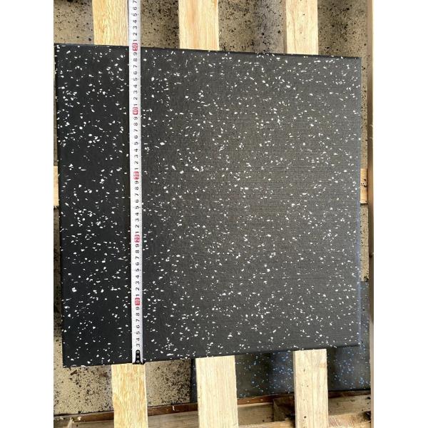 1m*1m 20mm Extra Heavy-Duty Black Rubber Floor Protection Mat for Gym and Fitness Centre