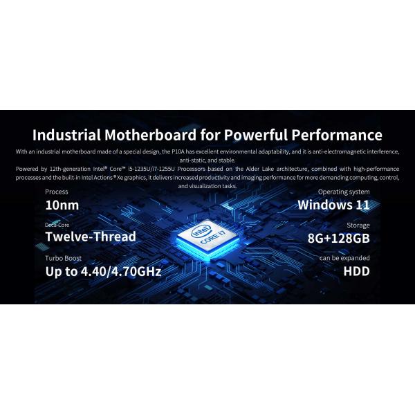 Прочный планшетный компьютер все в одном с сенсорным экраном без вентилятора и водонепроницаемым рейтингом IP65