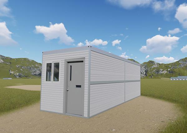 L'urgence a jeté les Chambres modulaires pliables 40FT préfabriquées abordables de conteneur de pliage de paquet plat de 20FT