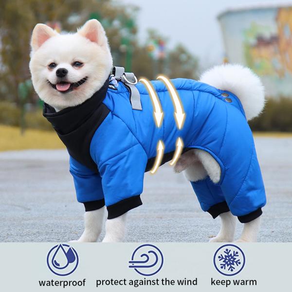 Ropa para mascotas cálida impermeable para perros abrigos de invierno chaquetas accesorios de ropa