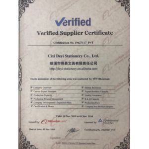 Cixi Deyi Stationery Co., Ltd. Certifications