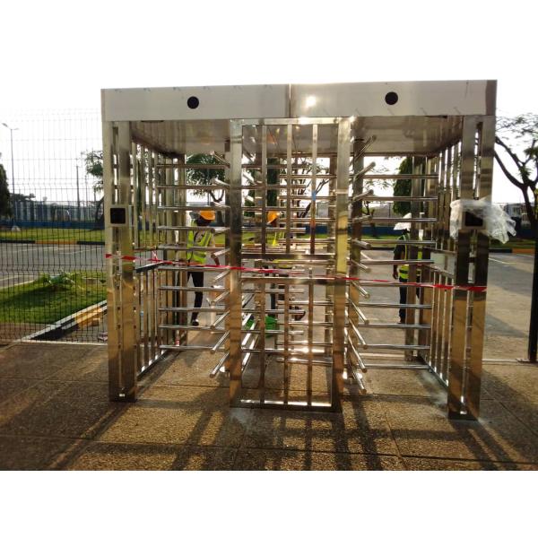 Two Channel 304 Stainless Steel Outdoor Full Height Turnstile