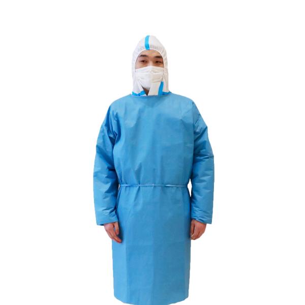 Blue Sms Medical Isolation Gown Non - Sterile Infection Control