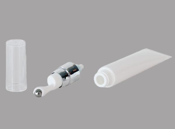 D22mm Metal Applicator Empty Custom Cosmetic Eye Cream Massage Serum Tube With Massage Stainless Steel Ball