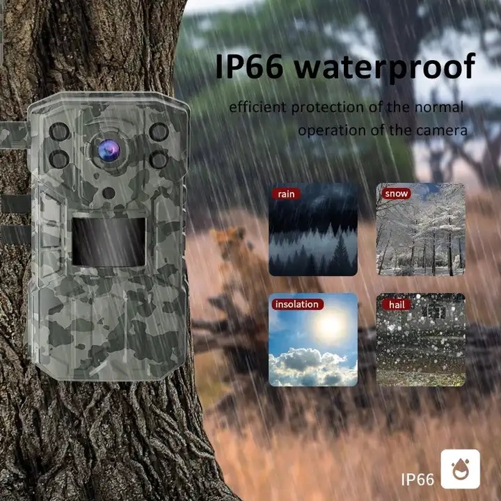 Погодостойкая на открытом воздухе батарея камеры IP66 18650 следа 4MP с ночным видением