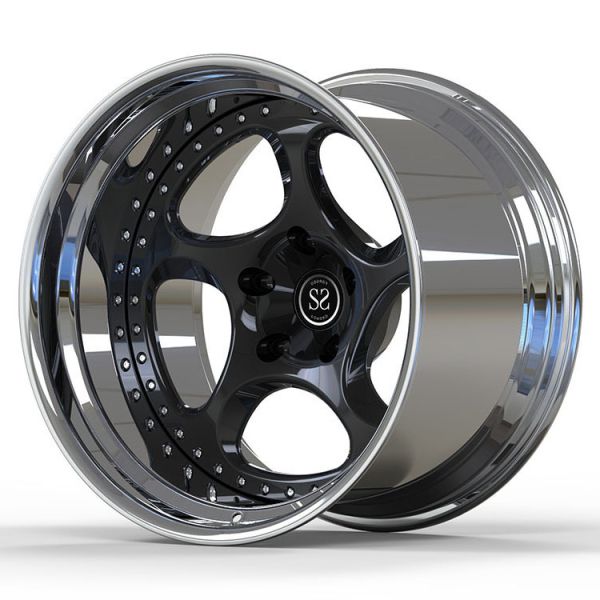 Porsche 997 5x130 Big Lip 5x130 19 Inch Wheels Polish 2 PC Forged Staggered