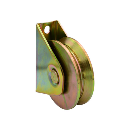 Sliding gate roller GW601 Y Groove，Galvanized, Iron, Single bearing