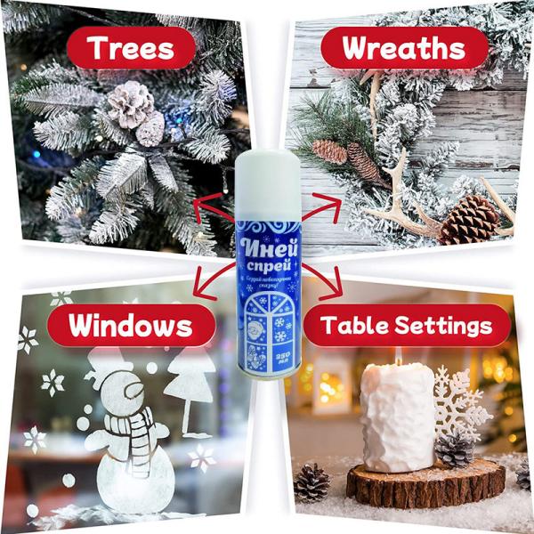 Christmas Tree Simulation Artificial Snow Spray White Color MSDS