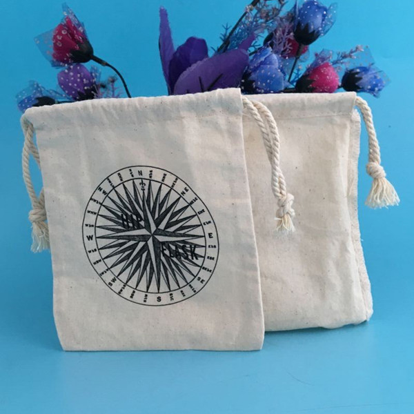 Сумки ювелирных изделий хлопка муслина печатания экрана упаковывая