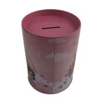 Pequeñas latas redondas de Tin Gift Box Money Saving con la ranura de moneda en la tapa