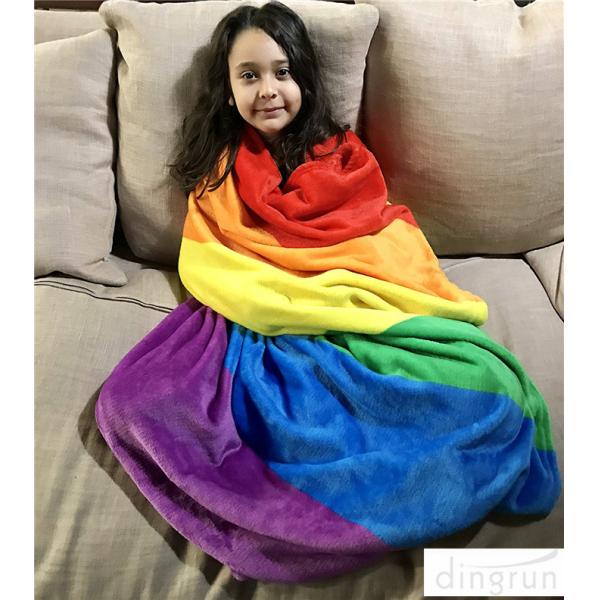 100% Cotton Gay Flag Beach Towel LGBT Pride Parade Rainbow Towel Colors Resistance